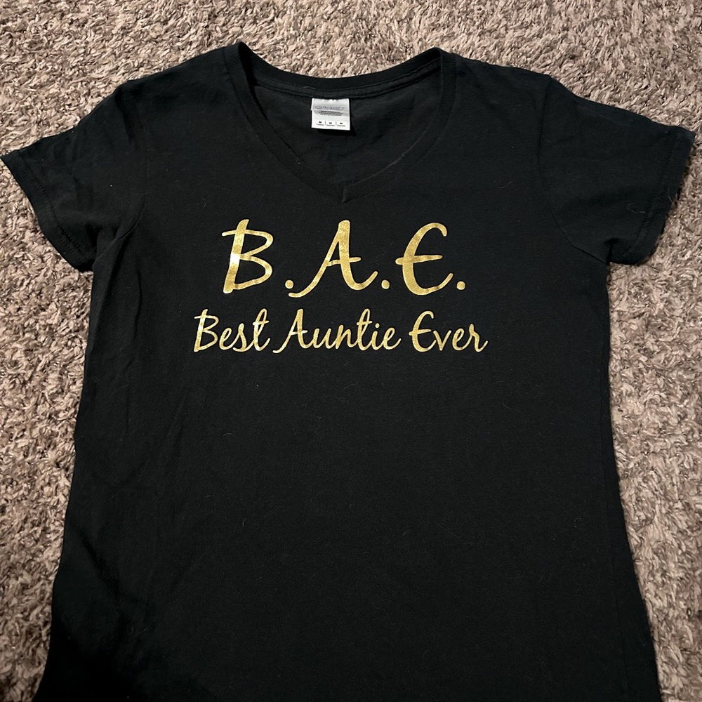 ‼️ $2 for $15‼️🔥  Black cotton Best Auntie Ever t-shirt